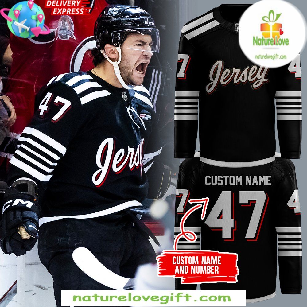 New Jersey Devils 2026 Black Hockey Jersey NHL Fan Gear
