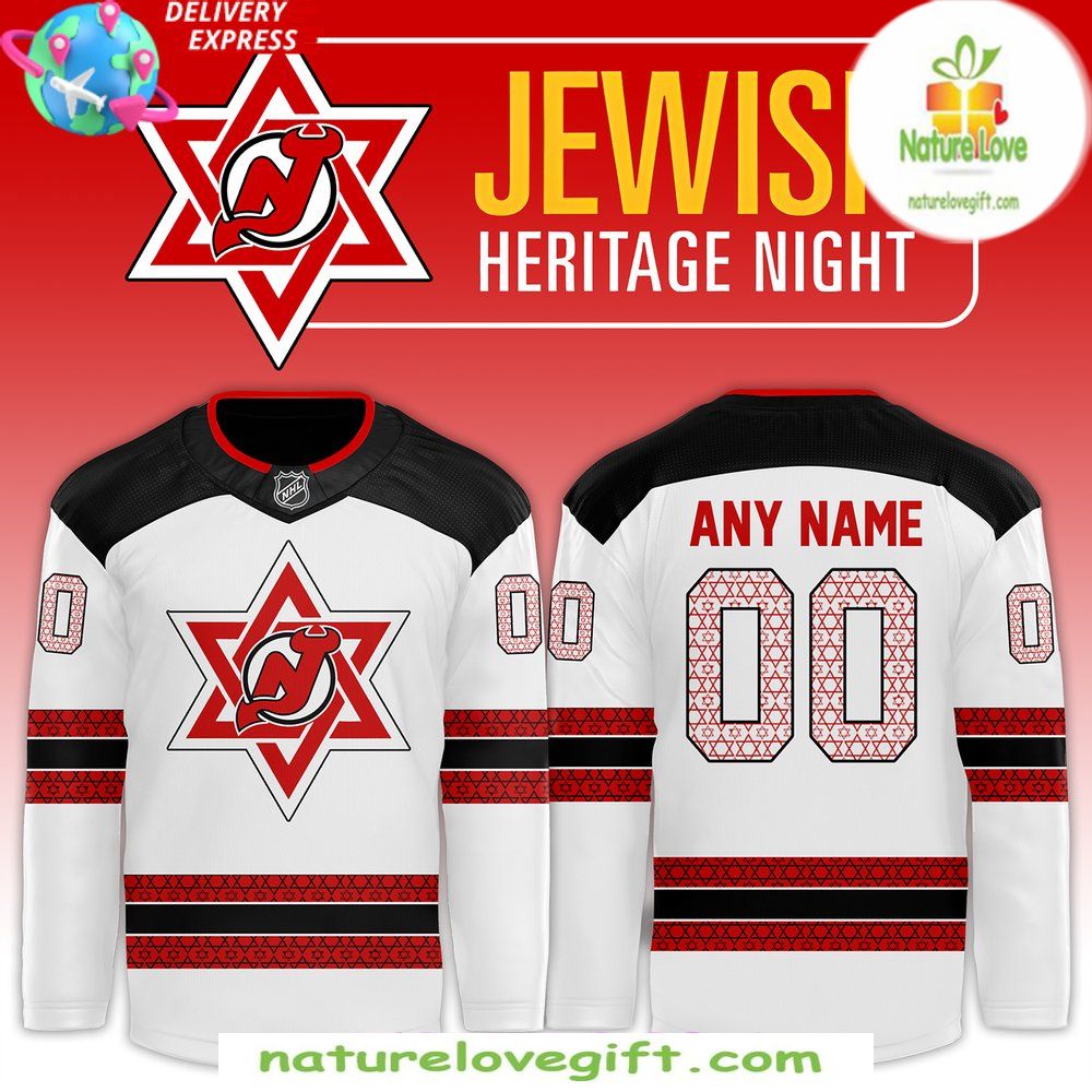 New Jersey Devils 2026 Jewish Heritage Night Hockey Jersey