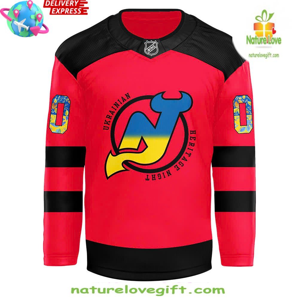 Ukrainian Heritage Jersey New Jersey Devils 2026 Hockey