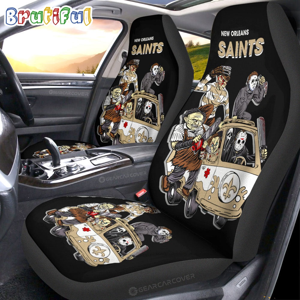 New Orleans Saints Horror Characters Essential Halloween Car Seat Covers
