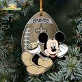 New Orleans Saints Mickey Mouse Ornament Disney Christmas Decorations