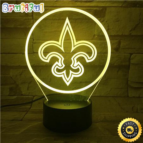 New Orleans Saints Night Light 3D LED Lamp