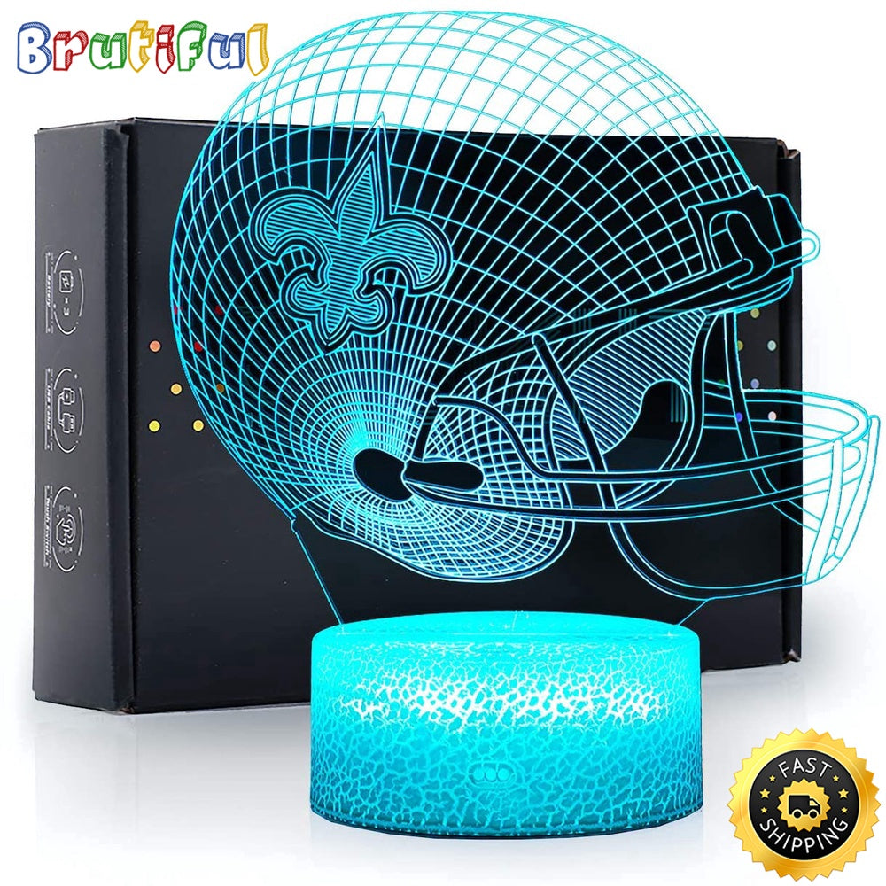 New Orleans Saints Night Light 3D LED Lamp For Football Fans