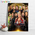 New World Heavyweight Champion At WWE NOC Wall Art Poster Canvas