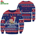 New York Giants Merrykissmyass Funny Santa Claus Christmas Ugly Sweater