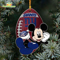 New York Giants Mickey Mouse Ornament Disney Christmas Decorations