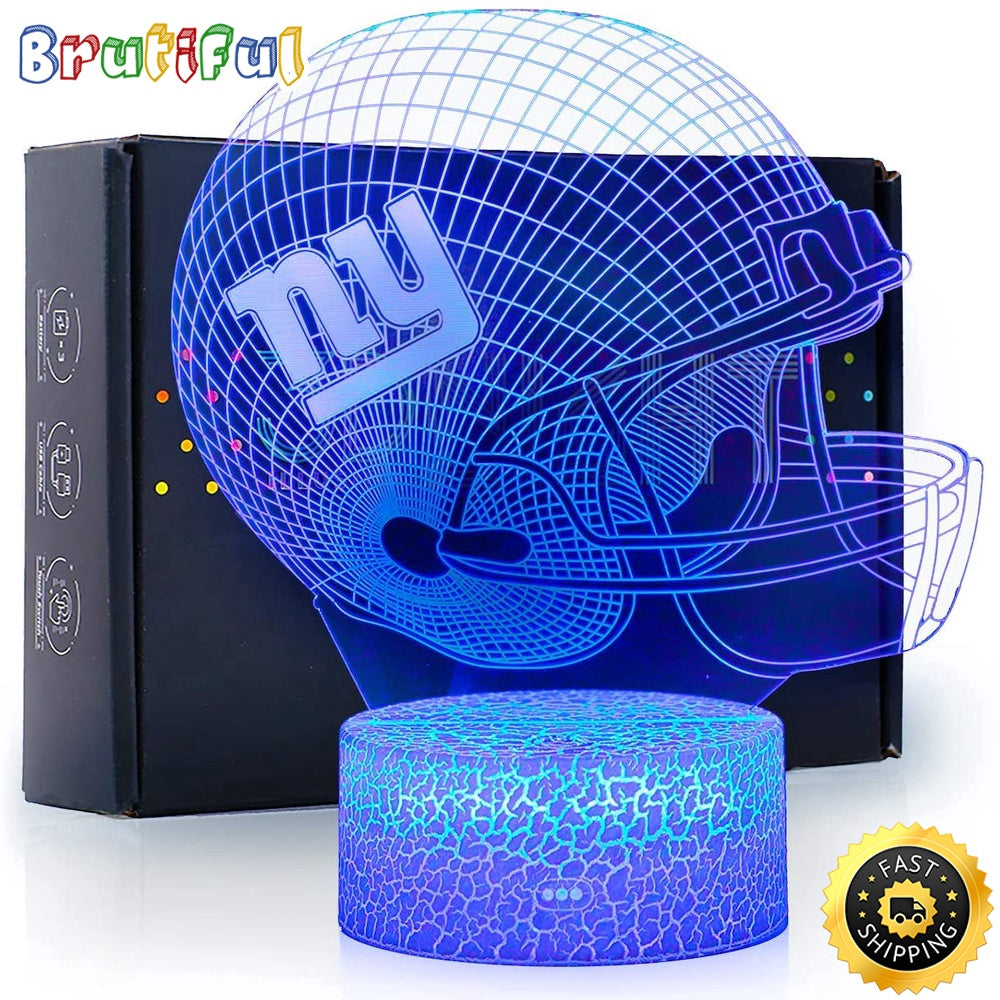 New York Giants Night Light 3D Illusion LED Lamp For Fans