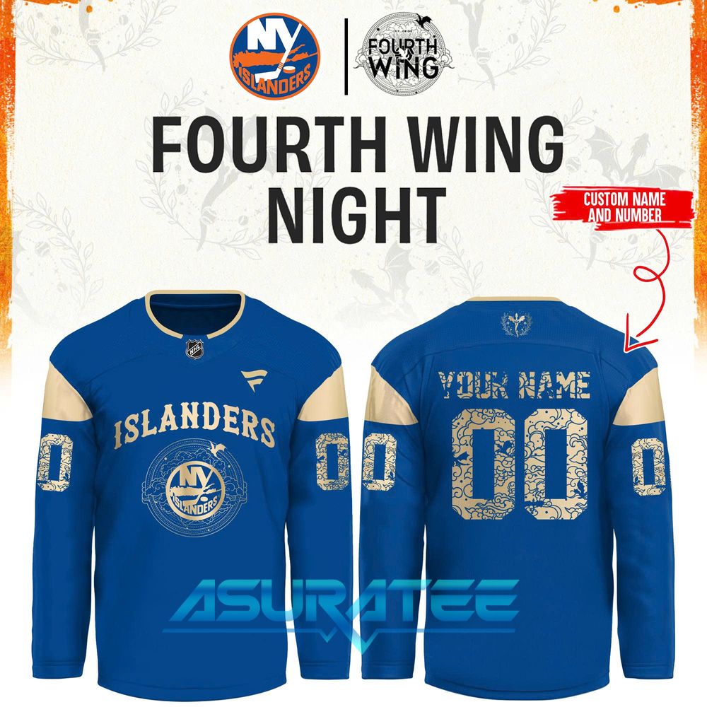 New York Islanders x Fourth Wing Night 2026 Hockey Jersey