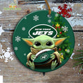 New York Jets Baby Yoda Ornament Christmas Tree Decorations NFL Gifts