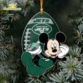New York Jets Mickey Mouse Ornament Disney Christmas Decorations