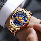 New York Knicks 2025 NBA Cup Champions Alloy Luxury Quartz Watch – TMTHU2901