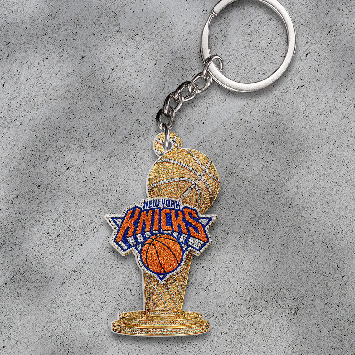 New York Knicks 2026 NBA Finals Champions Custom Shape 2-sided Keychain – HOATT18956