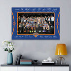 New York Knicks 2026 NBA Finals Champions Rectangle Canvas With Inner Frame – HOATT18631