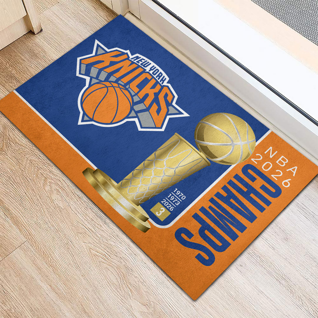New York Knicks 2026 NBA Finals Champions Doormat – HOATT18622