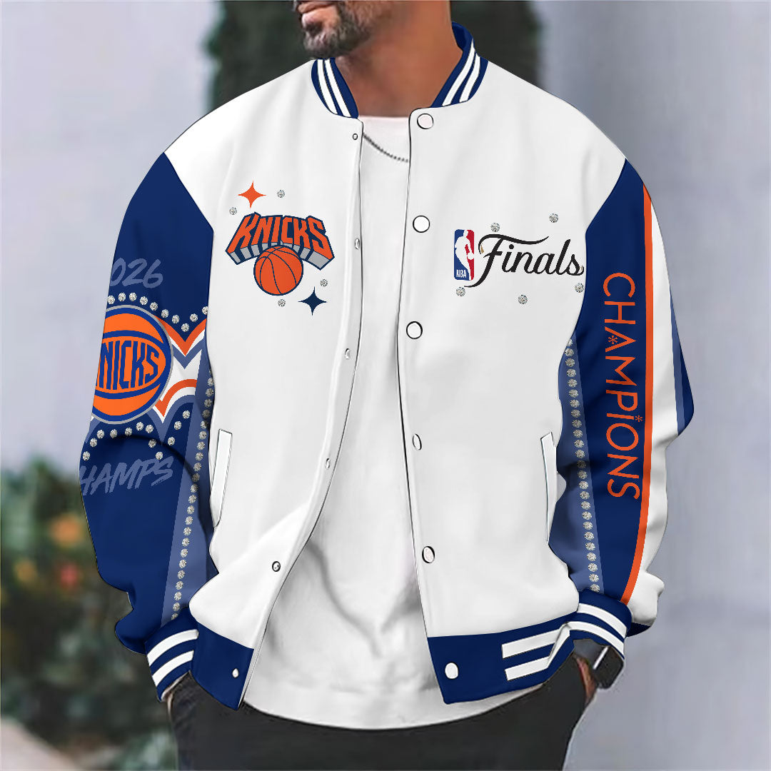 New York Knicks 2026 NBA Finals Champions Varsity Jacket – HOATT18863
