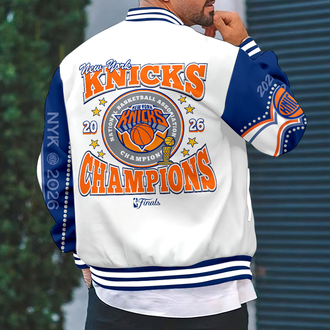 New York Knicks 2026 NBA Finals Champions Varsity Jacket – HOATT18863
