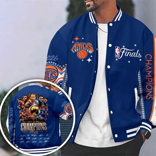 New York Knicks 2026 NBA Finals Champions Varsity Jacket – HOATT18874