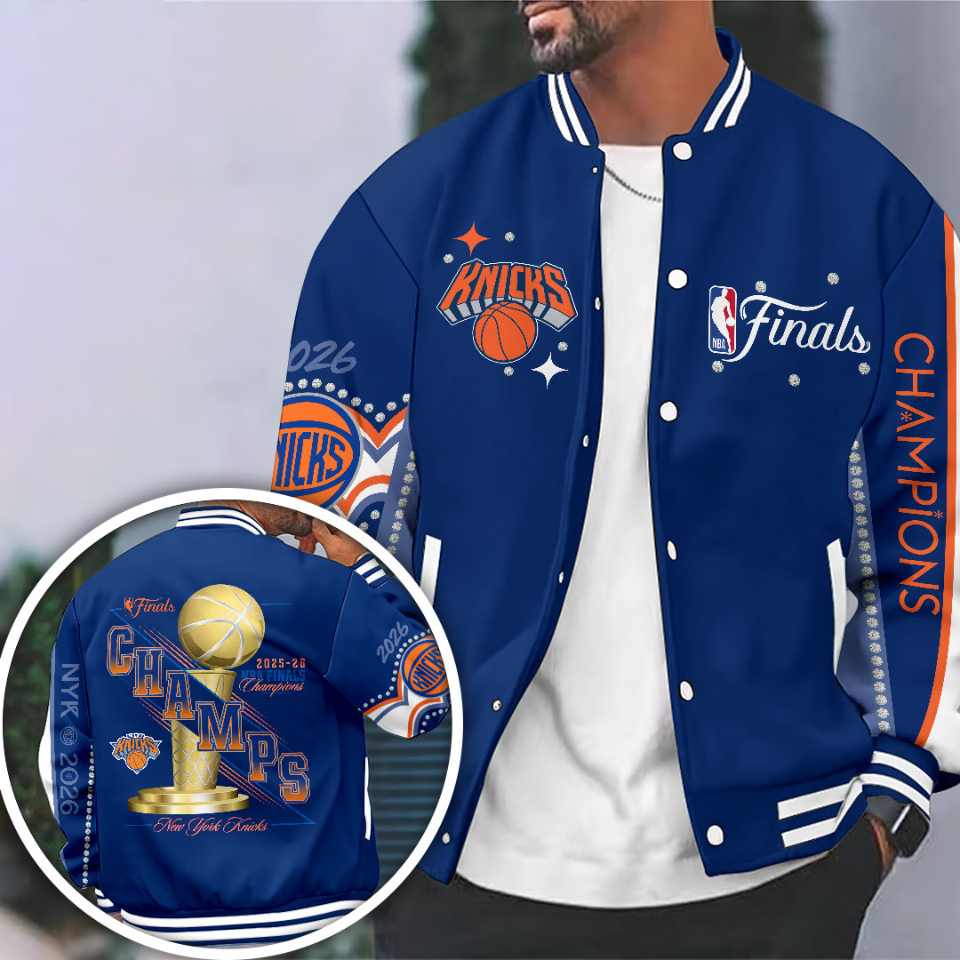 New York Knicks 2026 NBA Finals Champions Varsity Jacket – HOATT19130