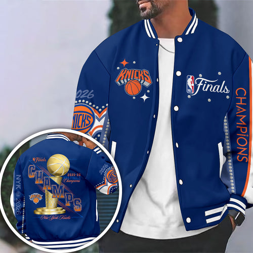 New York Knicks 2026 NBA Finals Champions Varsity Jacket – HOATT19130