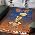 New York Knicks NBA Champions 2026 Rectangular Rug – TMTHU8109