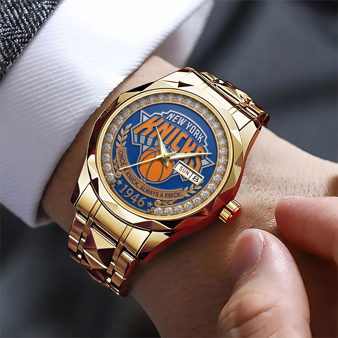New York Knicks NBA Finals Champions 2026 Alloy Luxury Quartz Watch – TANTN23629