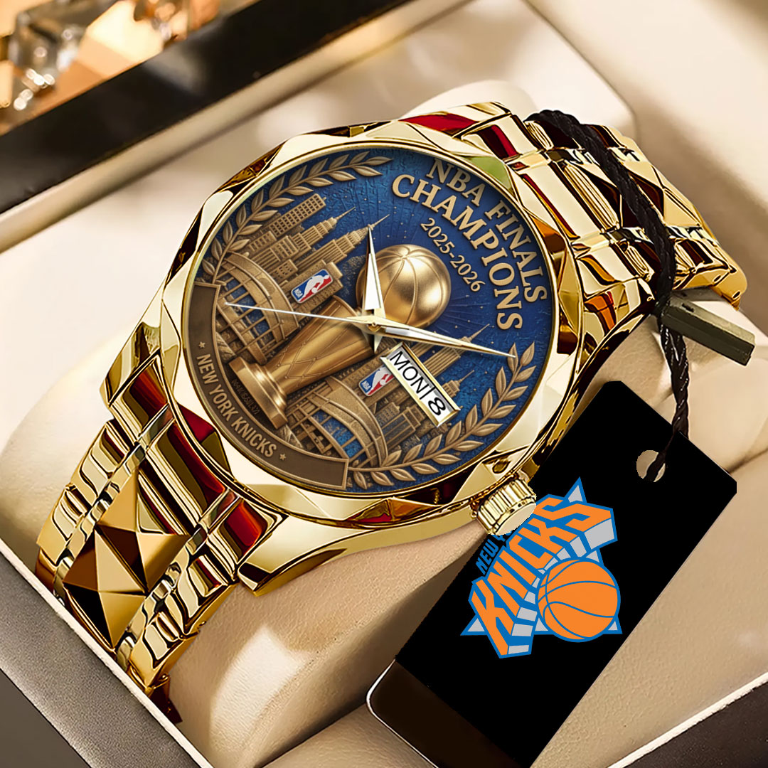 New York Knicks NBA Finals Champions 2026 Alloy Luxury Quartz Watch – TANTN23630