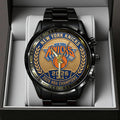New York Knicks NBA Finals Champions 2026 Black Stainless Steel Watch – TANTN23768