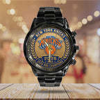 New York Knicks NBA Finals Champions 2026 Black Stainless Steel Watch – TANTN23768