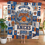 New York Knicks Quilt Blanket - TMTHU8818