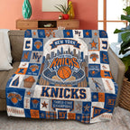 New York Knicks Quilt Blanket - TMTHU8818