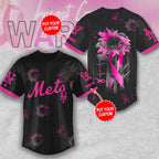 Personalized New York Mets x Breast Cancer Awareness Baseball Jersey – MAITM12930