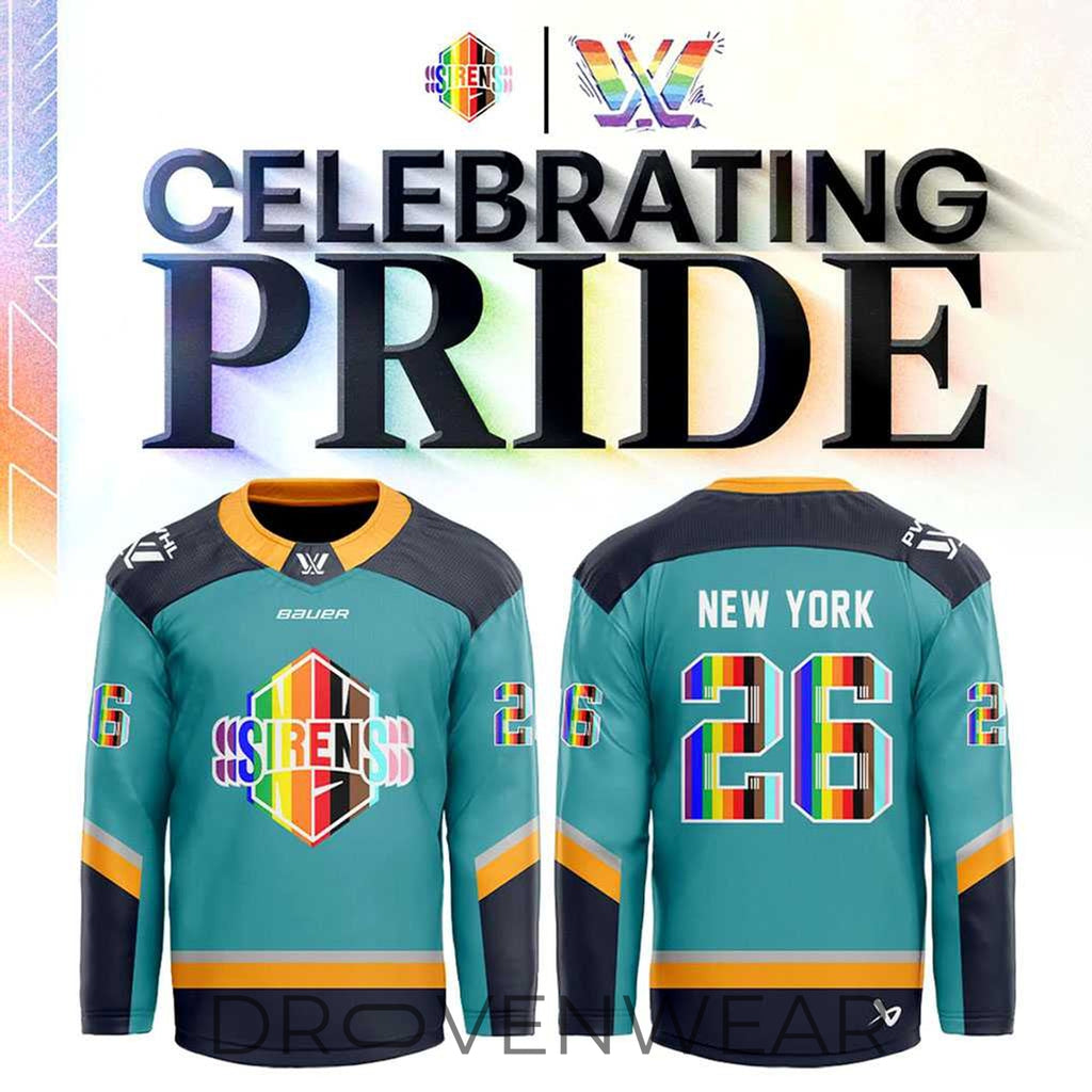 New York Sirens Pride Celebration 2026 Custom Hockey Jersey