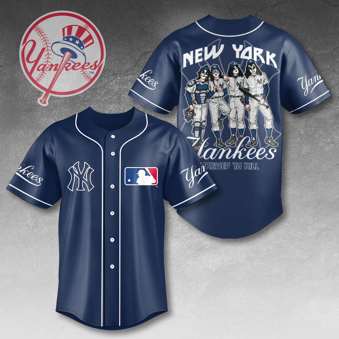 New York Yankees x KISS Baseball Jersey – HOATT13417
