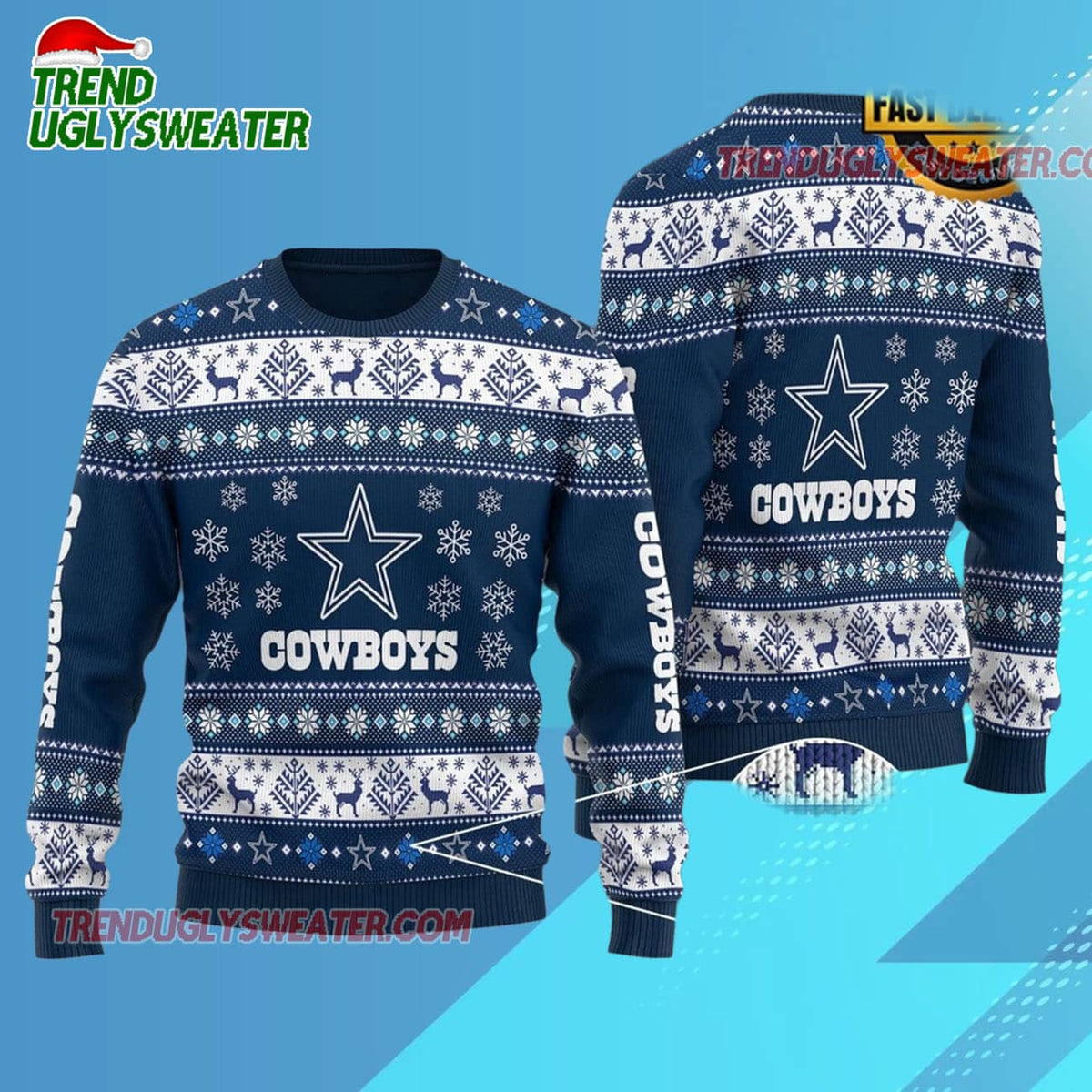Nfl Dallas Cowboys New Season 2025 Custom Ugly Christmas Sweater