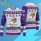 Nfl Minnesota Vikings 49ers 2025 Reindeer Christmas Tree Ugly Xmas Sweater
