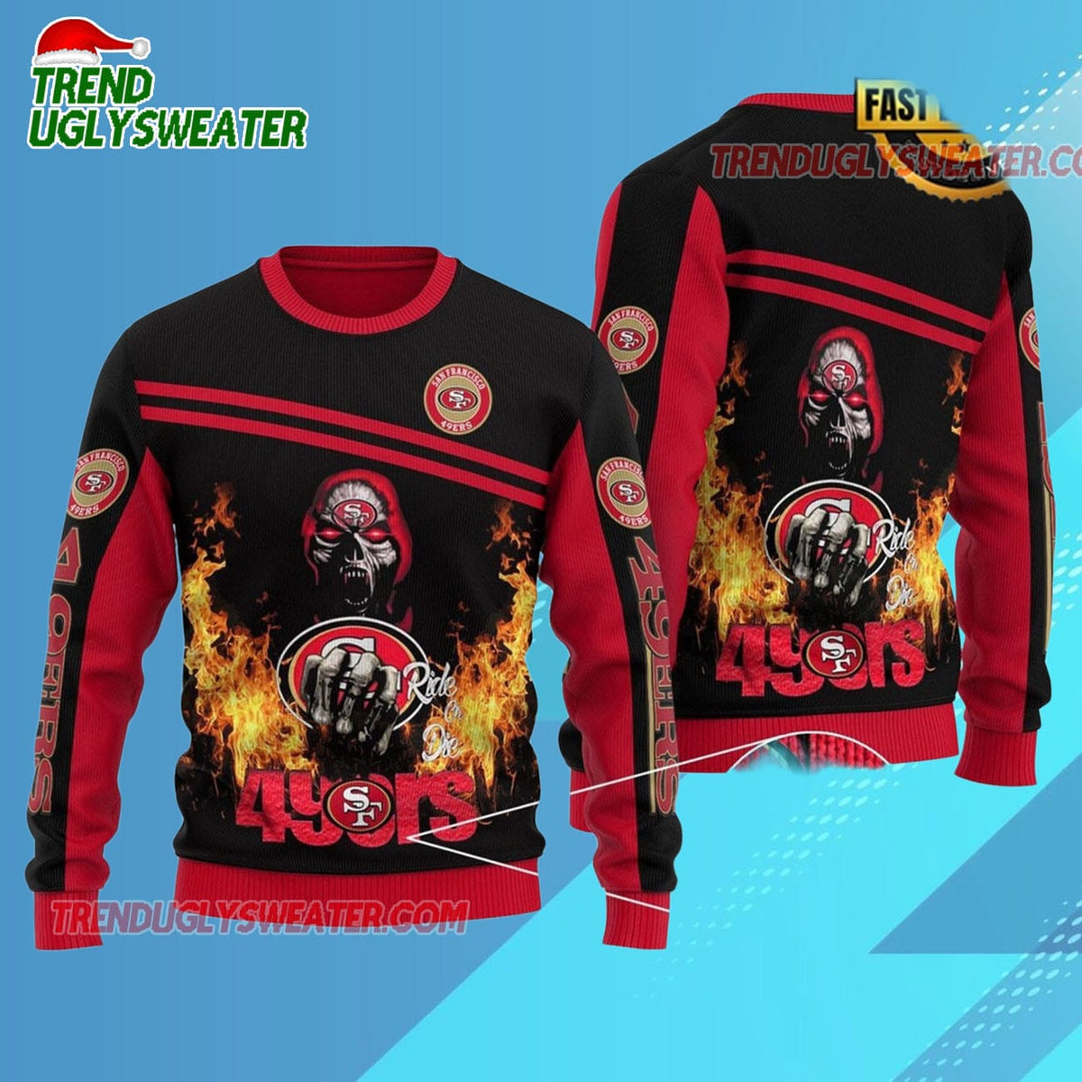 Nfl San Francisco 49ers New Edition 2025 26 Ugly Christmas Sweater