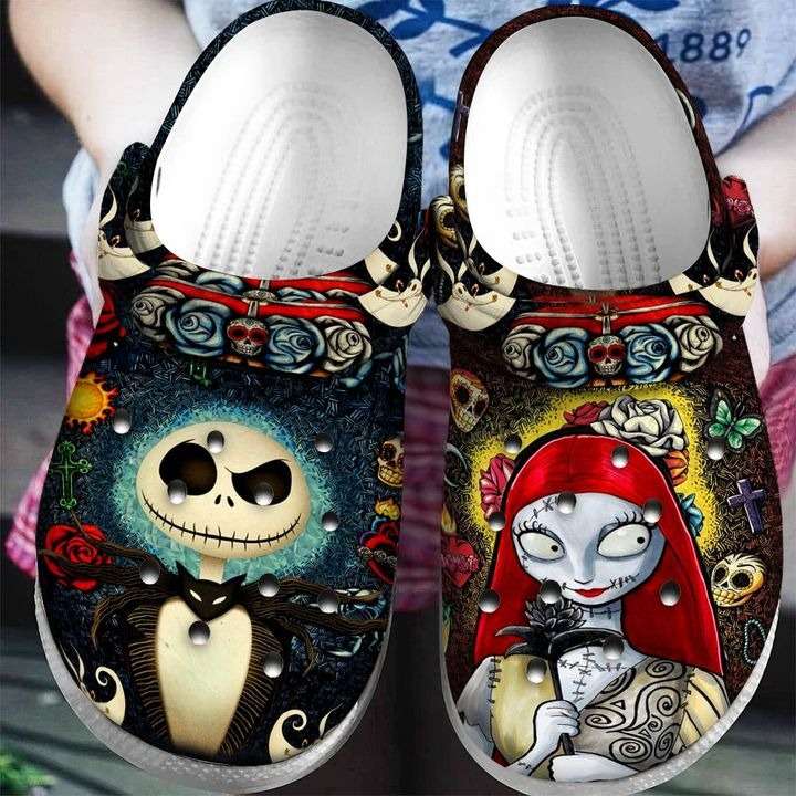 Nightmare Before Christmas Jack The Pumpkin King And Sally Couples Crocs