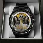 Nirvana 40th Anniversary Black Stainless Steel Watch - TANTN24642