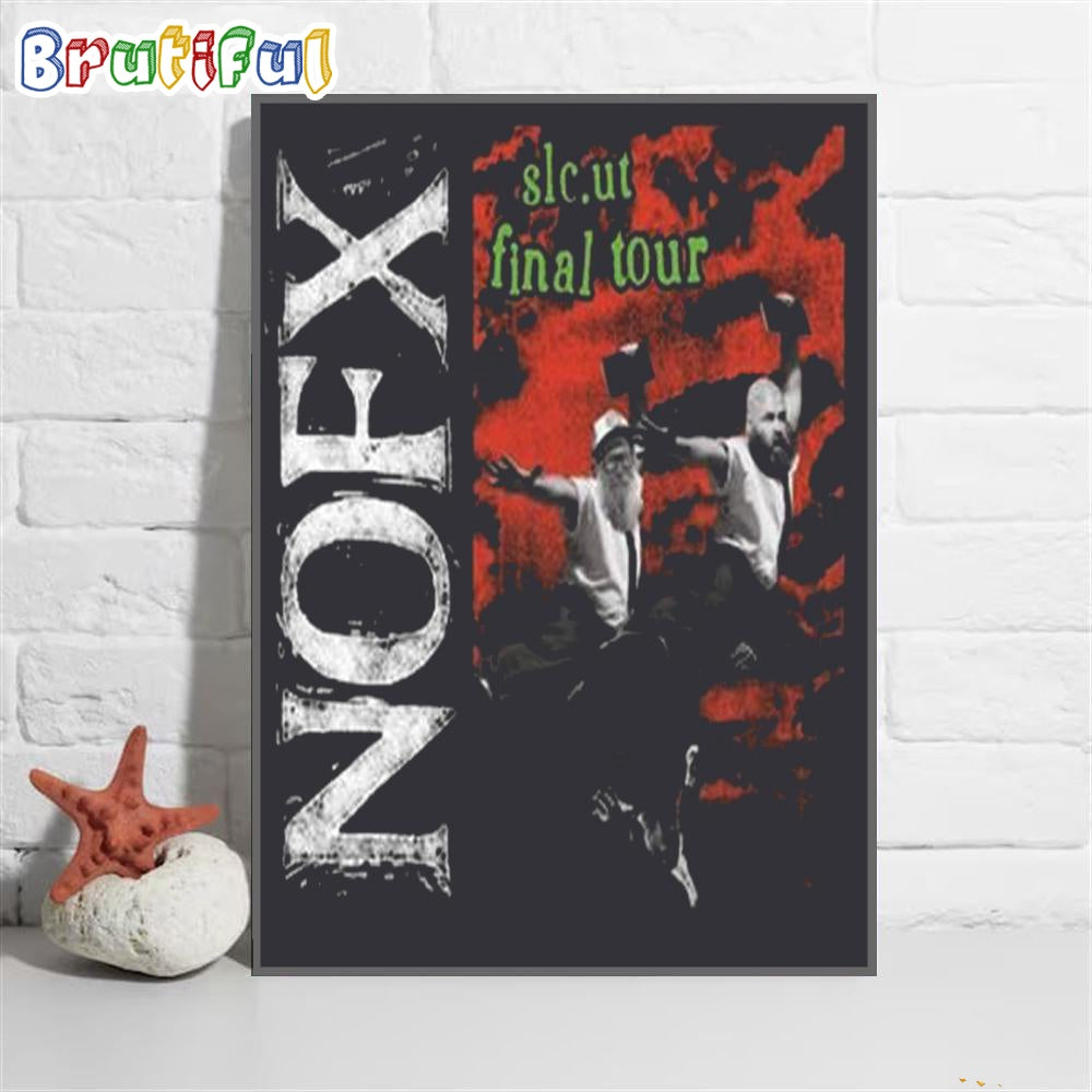Nofx Salt Lake City Ut Final Tour April 2024 Wall Art Poster Canvas