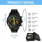 Personalized Notre Dame Fighting Irish Football 138th Anniversary 2025 Black Stainless Steel Watch – TANTN16199