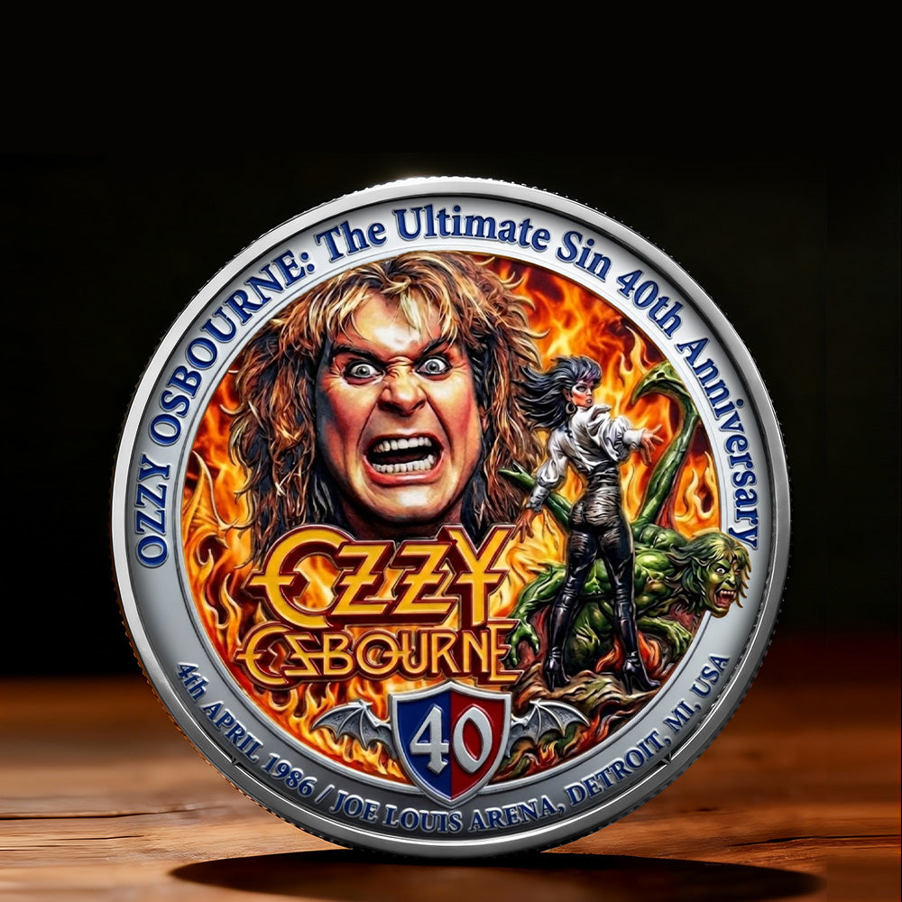 Ozzy Osbourne: The Ultimate Sin 40th Anniversary Commemorative Coin – TMTHU4889