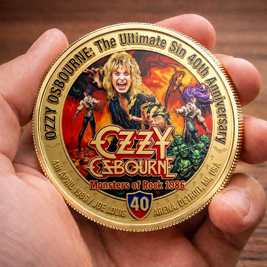 Ozzy Osbourne: The Ultimate Sin 40th Anniversary Commemorative Coin – TMTHU4891