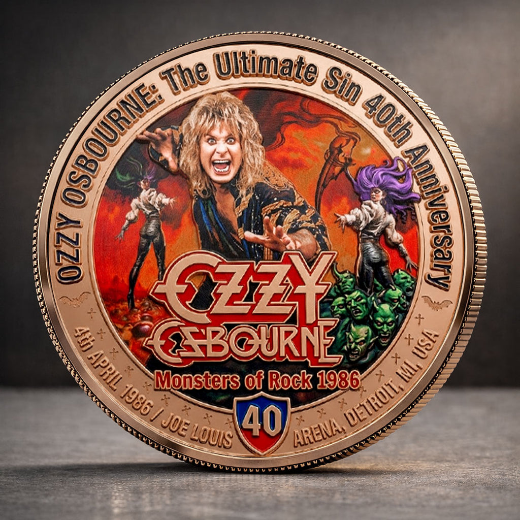 Ozzy Osbourne: The Ultimate Sin 40th Anniversary Commemorative Coin – TMTHU4891