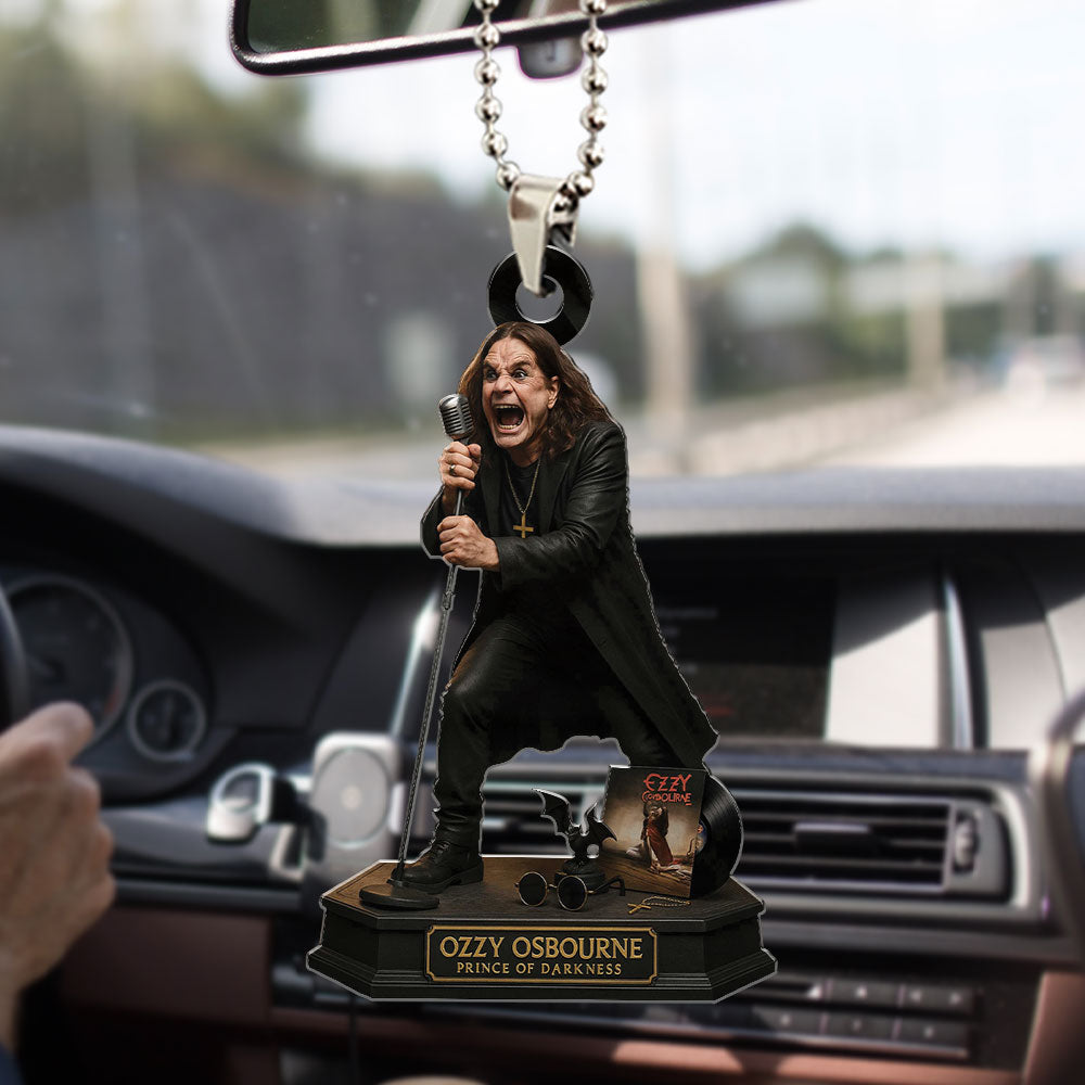 Ozzy Osbourne Custom Shape 1-sided Acrylic Car Ornament – TMTHU526