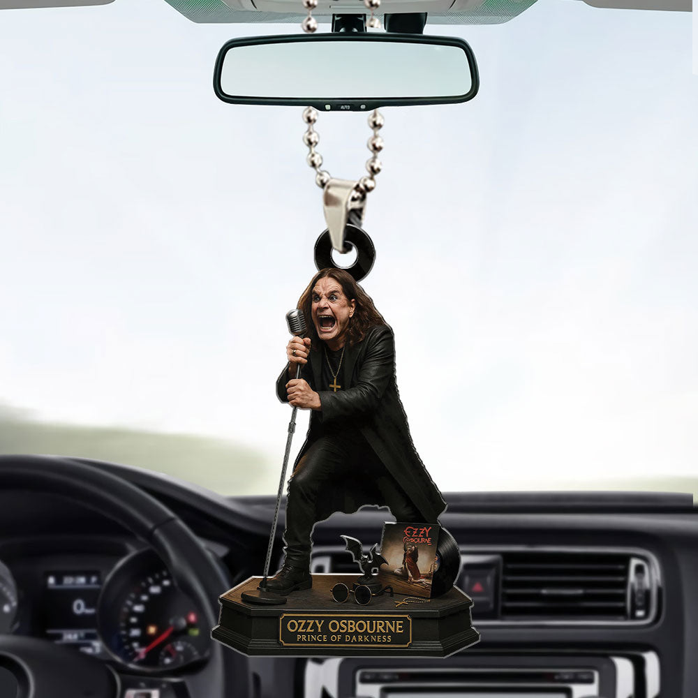Ozzy Osbourne Custom Shape 1-sided Acrylic Car Ornament – TMTHU526