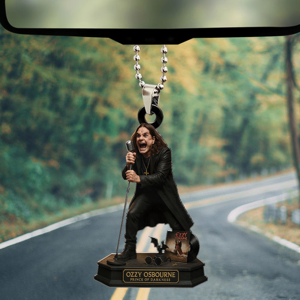 Ozzy Osbourne Custom Shape 1-sided Acrylic Car Ornament – TMTHU526