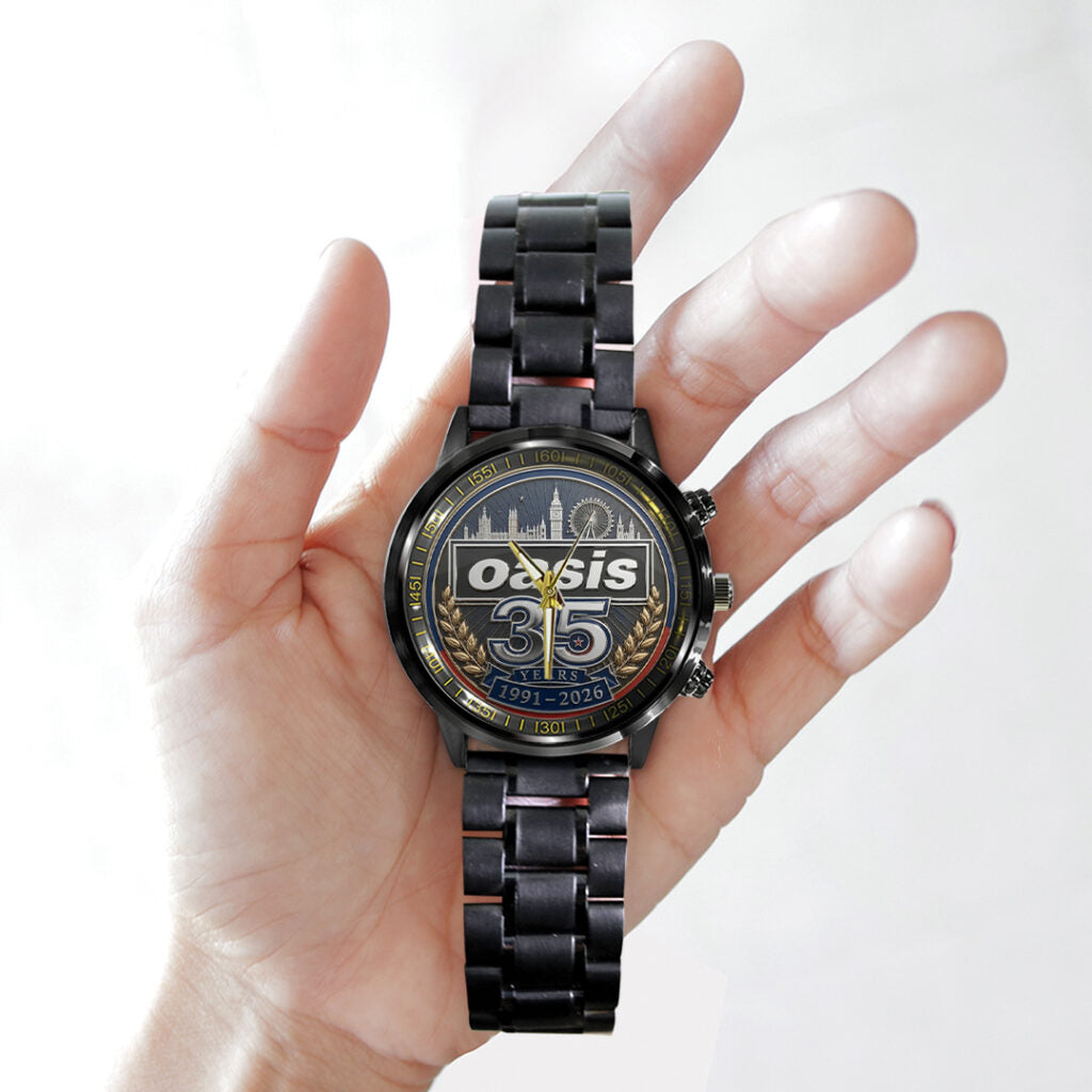 Oasis 35th Anniversary Black Stainless Steel Watch - TANTN24649
