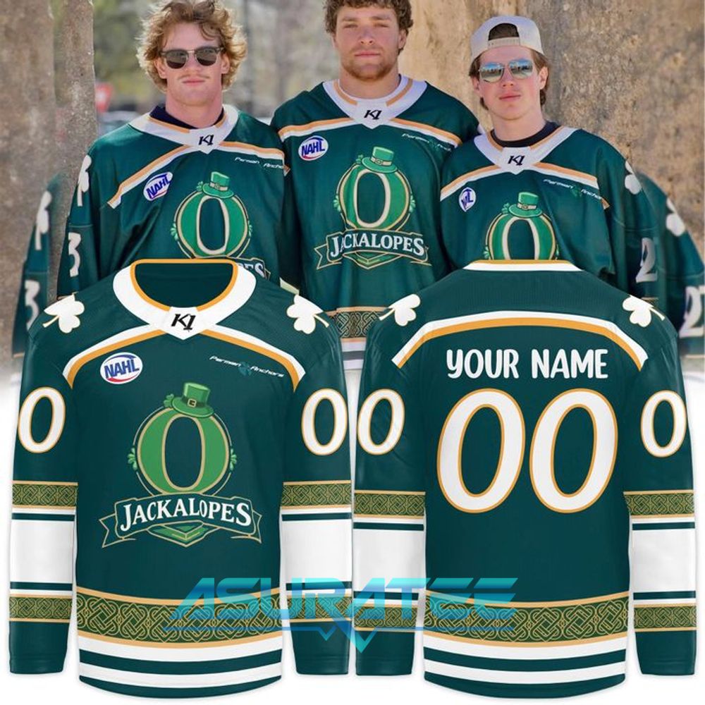 Odessa Jackalopes 2026 St. Patrick’s Day Special Hockey Jersey