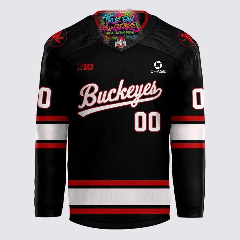 Ohio State Buckeyes Men’s Hockey 2026 Limited Edition Custom Black Jersey