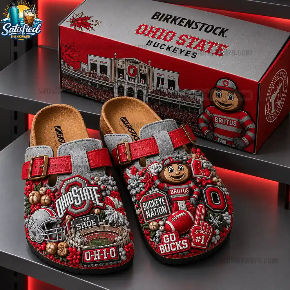 Ohio State Buckeyes Suede Clogs